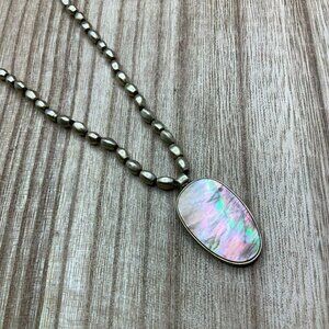 Kenneth Cole Gold Tone Abalone Necklace